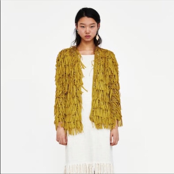 Zara Jackets & Blazers - Zara Fringe jacket